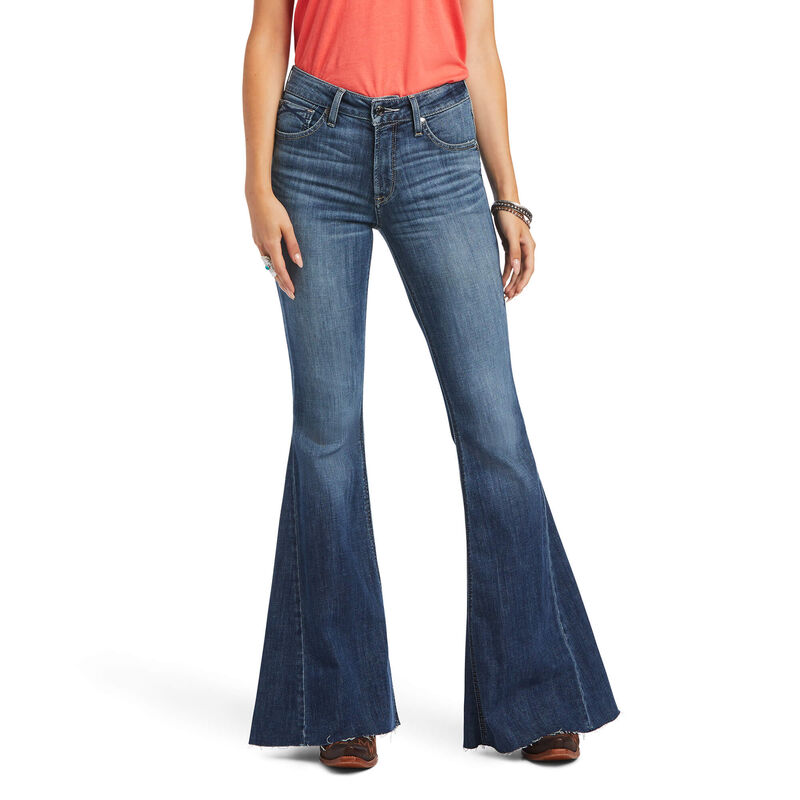 Ariat Jeans Damen - R.E.A.L. High Rise Kalani Extreme Flare Blau ( HXPMK-6982 )